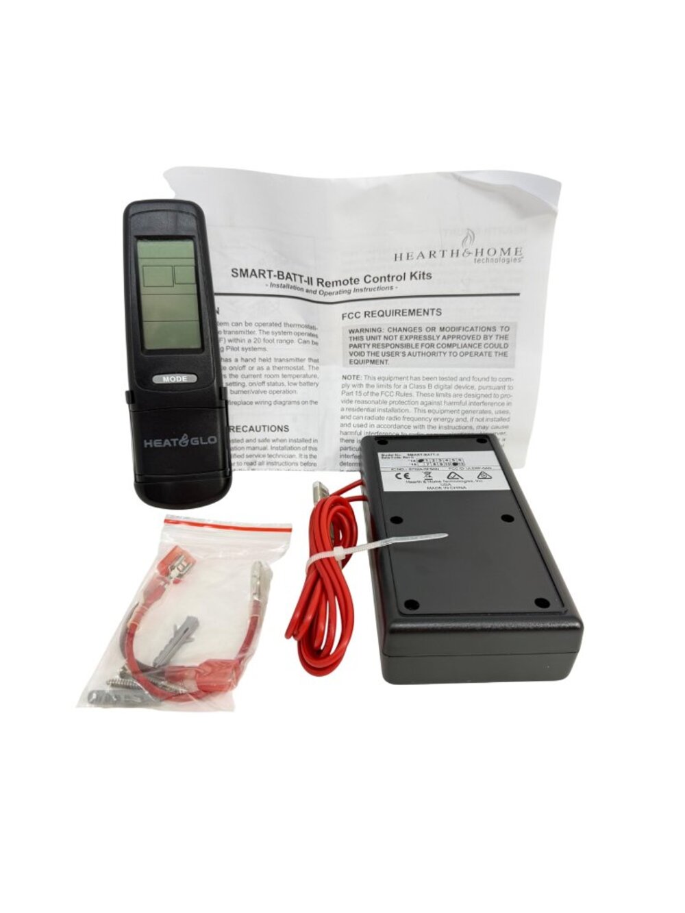 Heat & Glo SMARTBATTHNG-B Fireplace Remote + Control Unit